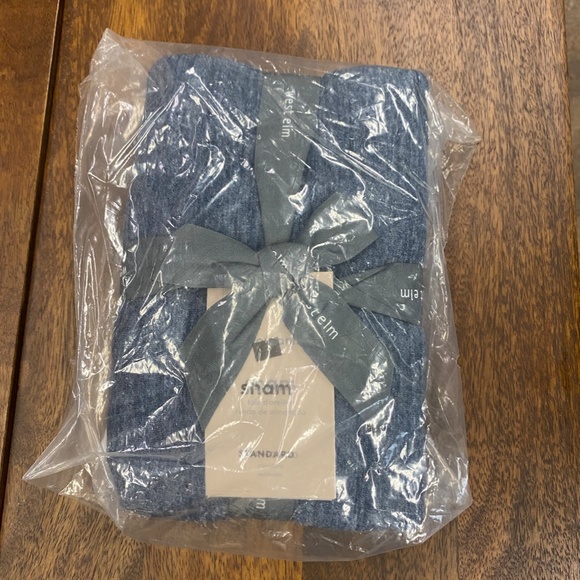 Cotton Cloud Jersey Duvet, Standard Sham, Midnight - Picture 2 of 2